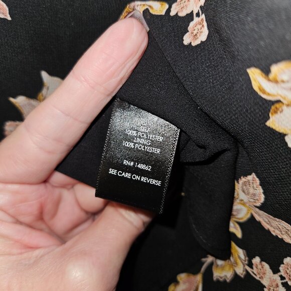 Torrid Black Floral Chiffon Swing Cami (3X) - Picture 5 of 6